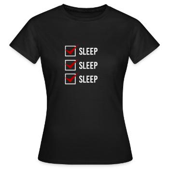 Sleep Sleep Sleep - Women's T-Shirt - black - Front - AI Model Female 172 dark (172cm)