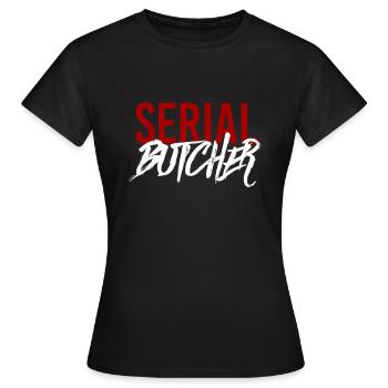 Serial butcher - Women's T-Shirt - black - Front - AI Model Female 172 dark (172cm)