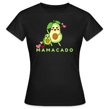 Lustiger Spruch Mamacado Avocado - Frauen T-Shirt - Schwarz - Vorne - AI Model Female 172 dark (172cm)
