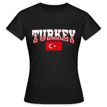 Turquie - T-shirt Femme - noir - Devant - AI Model Female 172 dark (172cm)