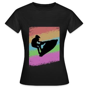 Jet Ski - Frauen T-Shirt - Schwarz - Vorne - AI Model Female 172 dark (172cm)