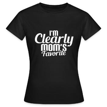 Le préféré de maman - T-shirt Femme - noir - Devant - AI Model Female 172 dark (172cm)