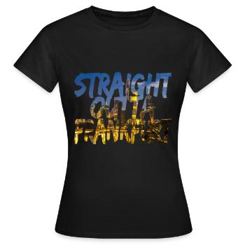 Straight Outta Frankfurt Directly from FFM - T-shirt Femme - noir - Devant - AI Model Female 172 dark (172cm)