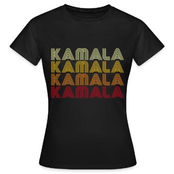 Kamala Harris - Women's T-Shirt - black - Front - AI Model Female 172 dark (172cm)