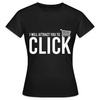 Einkaufswagen Attraktion - Frauen T-Shirt - Schwarz - Vorne - AI Model Female 172 dark (172cm)