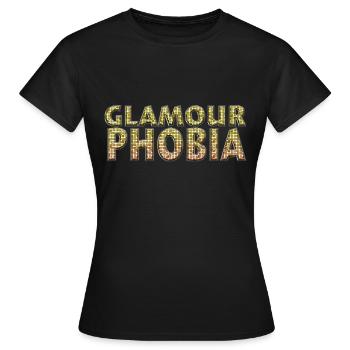 Glamourphobia Glamour Phobia Noble Glitter - Women's T-Shirt - black - Front - AI Model Female 172 dark (172cm)