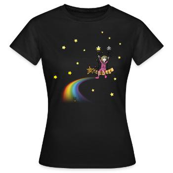 Diva rocks on Stella - Women's T-Shirt - black - Front - AI Model Female 172 dark (172cm)
