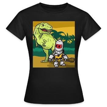 Ancient Times Ancient - Women's T-Shirt - black - Front - AI Model Female 172 dark (172cm)