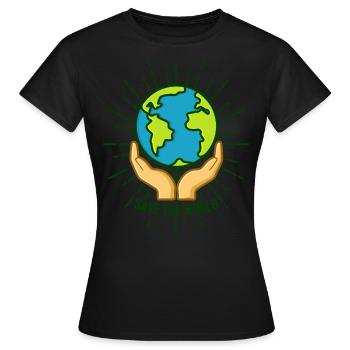 Sauver le design du monde Sauver le design du monde - T-shirt Femme - noir - Devant - AI Model Female 172 dark (172cm)