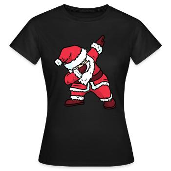 SANTA DAB - T-shirt Femme - noir - Devant - AI Model Female 172 dark (172cm)