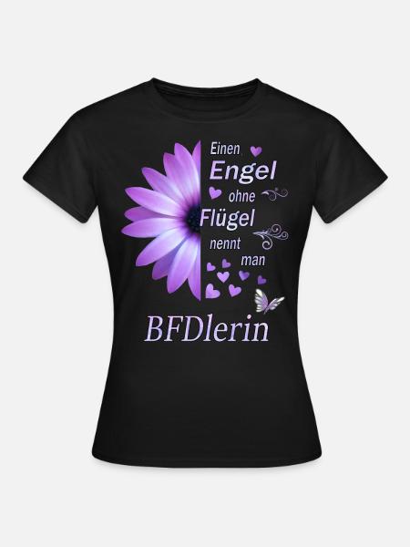 BFD Bundesfreiwilligendienst Abschiedsgeschenk - Frauen T-Shirt - Schwarz