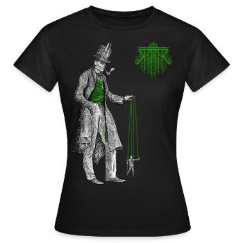 The Puppeteer - Women's T-Shirt - black - Front - AI Model Female 172 dark (172cm)
