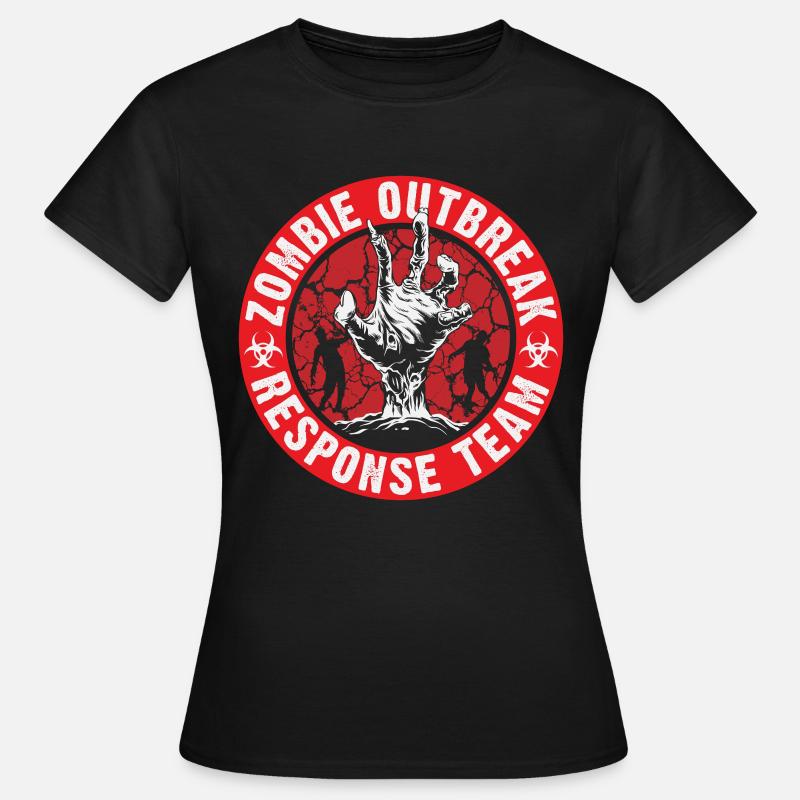 Zombie a éclaté Halloween Team - T-shirt Femme - noir
