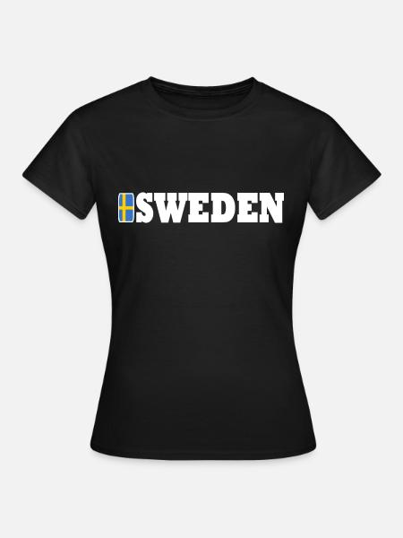 SCHWEDEN - Frauen T-Shirt - Schwarz