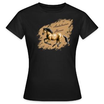 cheval - T-shirt Femme - noir - Devant - AI Model Female 172 dark (172cm)
