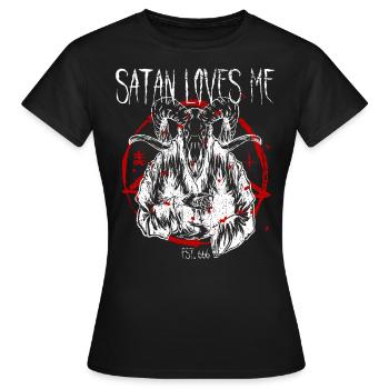 Satanisme Baphomet sataniste - T-shirt Femme - noir - Devant - AI Model Female 172 dark (172cm)
