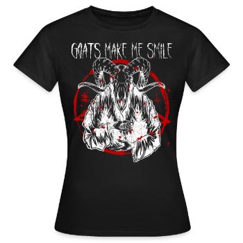 Satanisme Baphomet sataniste - T-shirt Femme - noir - Devant - AI Model Female 172 dark (172cm)
