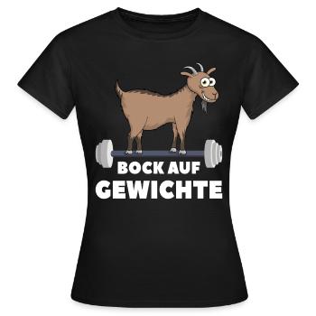 Bock auf Gewichte - Frauen T-Shirt - Schwarz - Vorne - AI Model Female 172 dark (172cm)