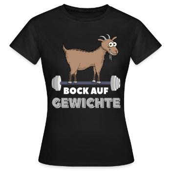 Bock auf Gewichte - Frauen T-Shirt - Schwarz - Vorne - AI Model Female 172 dark (172cm)