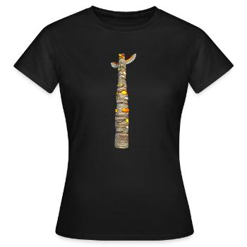 Totem - T-shirt Femme - noir - Devant - AI Model Female 172 dark (172cm)