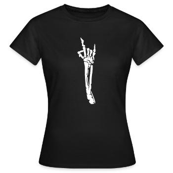 Squelette de corne du diable - T-shirt Femme - noir - Devant - AI Model Female 172 dark (172cm)