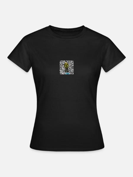 QR-Code Mann - Frauen T-Shirt - Schwarz
