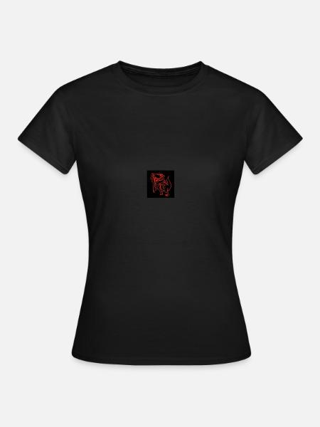 T Rex - Dame-T-shirt - sort