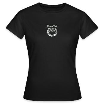 Retro Run Club 2026 T-Shirt - Frauen T-Shirt - Schwarz - Vorne - AI Model Female 172 dark (172cm)
