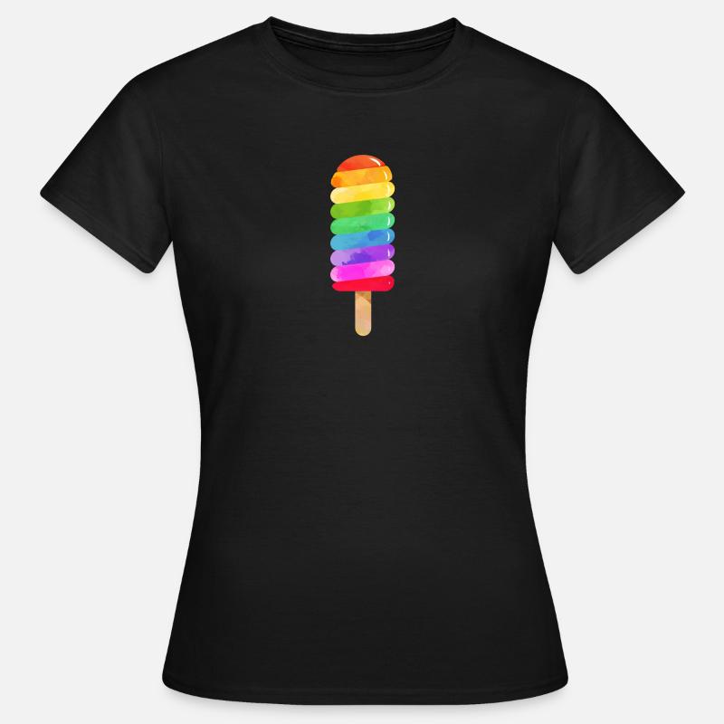 Rainbow water popsicle - Women's T-Shirt - black