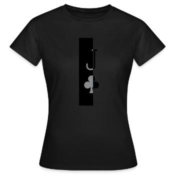 Jack of clubs - Women's T-Shirt - black - Front - AI Model Female 172 dark (172cm)