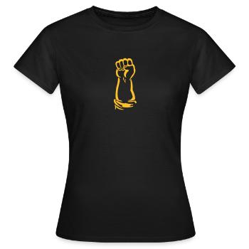 poing - T-shirt Femme - noir - Devant - AI Model Female 172 dark (172cm)