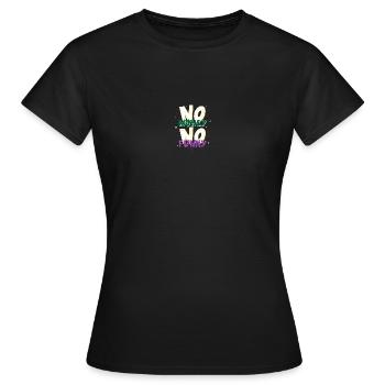 Pas d’argent Pas drôle - T-shirt Femme - noir - Devant - AI Model Female 172 dark (172cm)