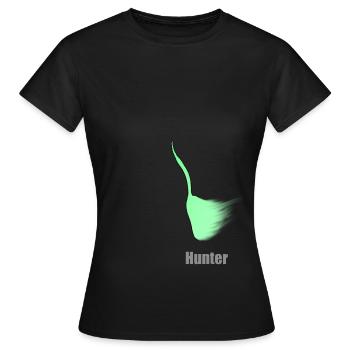 Hunter - Frauen T-Shirt - Schwarz - Vorne - AI Model Female 172 dark (172cm)