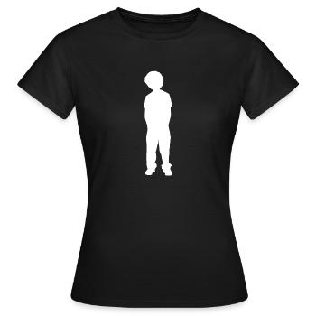Afro in Weiß! HipHop Geschenk Afro Idee - Frauen T-Shirt - Schwarz - Vorne - AI Model Female 172 dark (172cm)