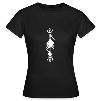 Rune Celts Symbol Gift Ornament Culture Spirit - Women's T-Shirt - black - Front - AI Model Female 172 dark (172cm)