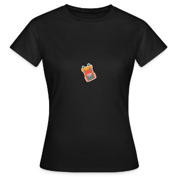 Rucksack - Frauen T-Shirt - Schwarz - Vorne - AI Model Female 172 dark (172cm)