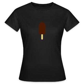 Eis - Frauen T-Shirt - Schwarz - Vorne - AI Model Female 172 dark (172cm)