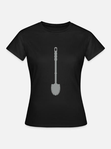 Toilette - Frauen T-Shirt - Schwarz