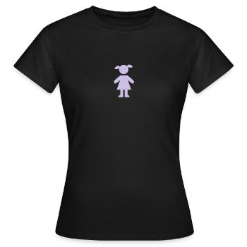girl - T-shirt Femme - noir - Devant - AI Model Female 172 dark (172cm)