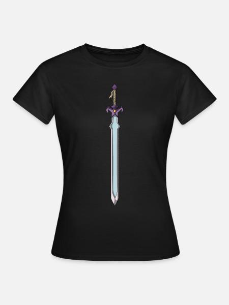 Schwert RPG Videogame Retro Gaming Game Fans - Frauen T-Shirt - Schwarz
