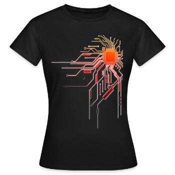 Technologie - Frauen T-Shirt - Schwarz - Vorne - AI Model Female 172 dark (172cm)