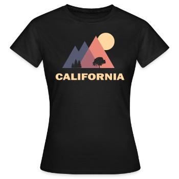 California - Women's T-Shirt - black - Front - AI Model Female 172 dark (172cm)