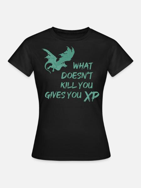 Gaming Dungeon Rollenspiel - Dame-T-shirt - sort