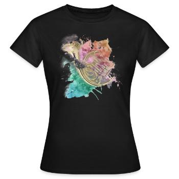 corne - T-shirt Femme - noir - Devant - AI Model Female 172 dark (172cm)