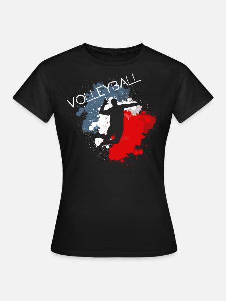volley-ball, volley-ball - T-shirt Femme - noir