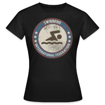 nager - T-shirt Femme - noir - Devant - AI Model Female 172 dark (172cm)