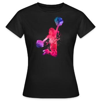 cheerleading - Frauen T-Shirt - Schwarz - Vorne - AI Model Female 172 dark (172cm)