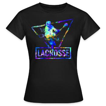 Lacrosse - Frauen T-Shirt - Schwarz - Vorne - AI Model Female 172 dark (172cm)