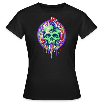 Magic mushroom - Women's T-Shirt - black - Front - AI Model Female 172 dark (172cm)