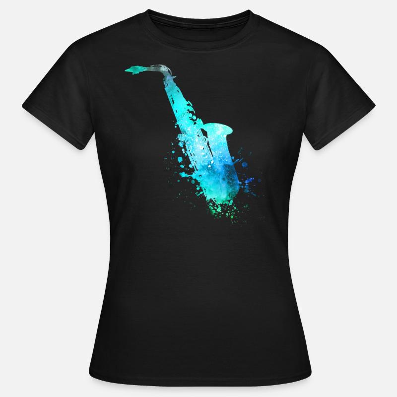 saxophone - Women's T-Shirt - black